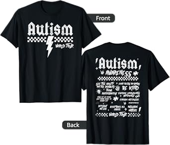 Autism World Tour Autism Awareness Mom Mama Be Kind Womens T-Shirt