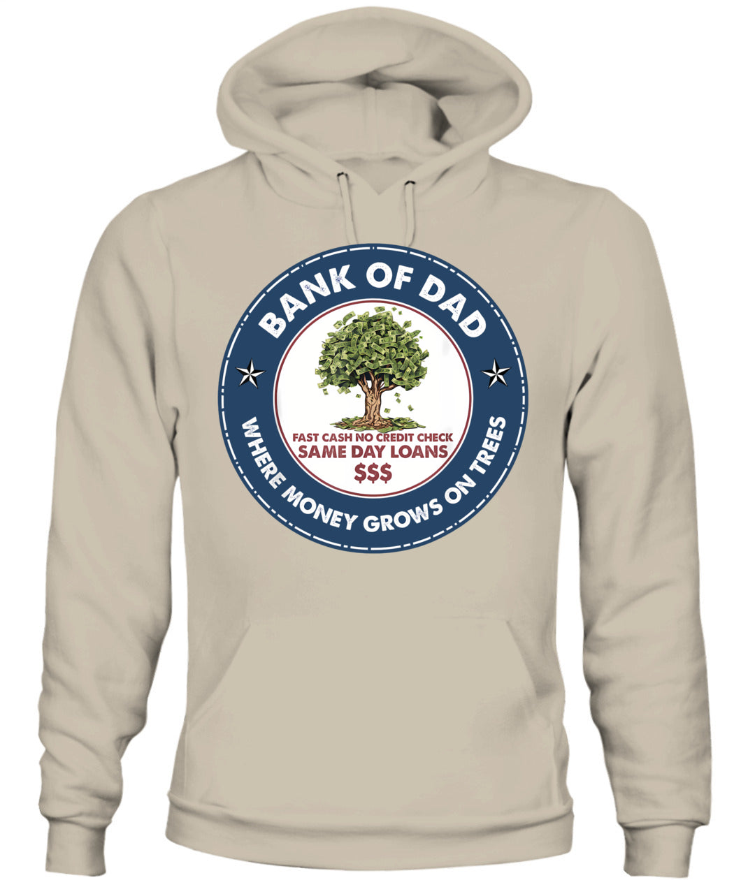 Funny Father Bank Shirt Fast Cash No Credit Check Dad Jokes T-Shirt