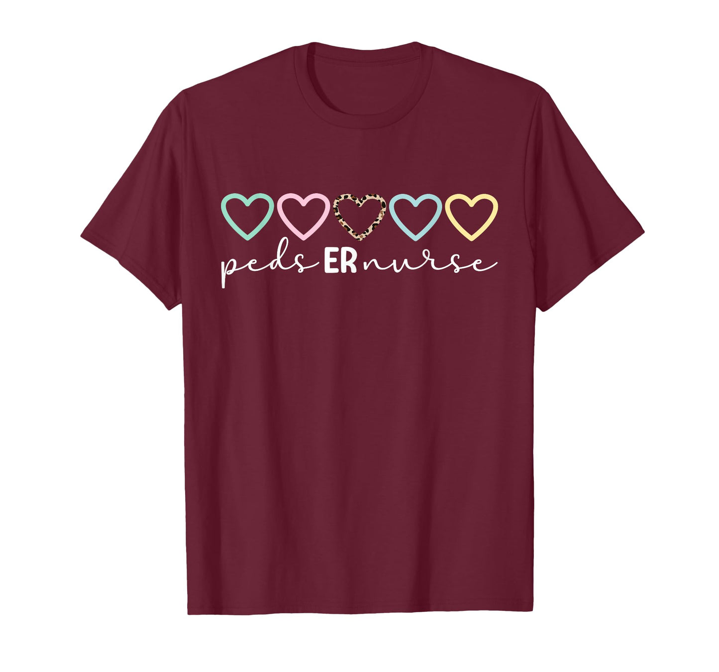 Peds ER Nurse Hearts Pediatric Emergency Nurse T-Shirt