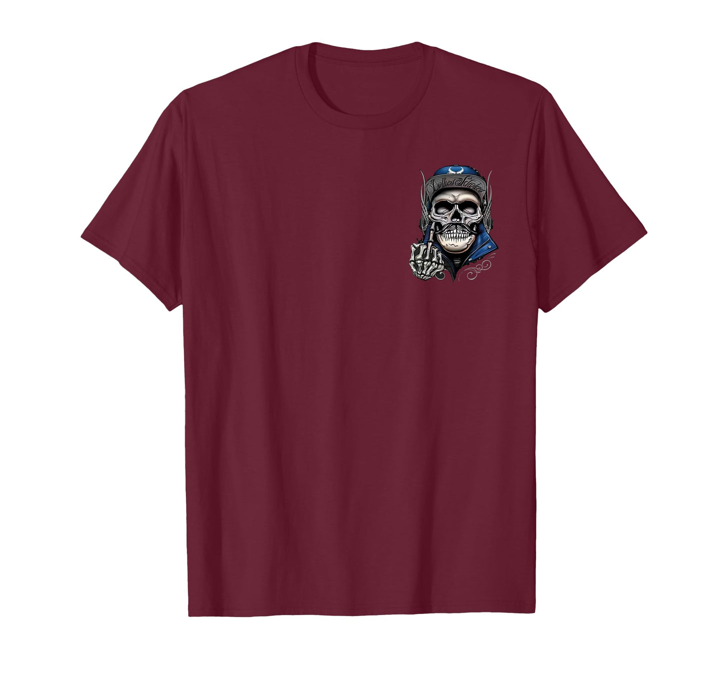 (2 Sided) Fun Fact I Don't Care Funny Skull Skeleton T-Shirt