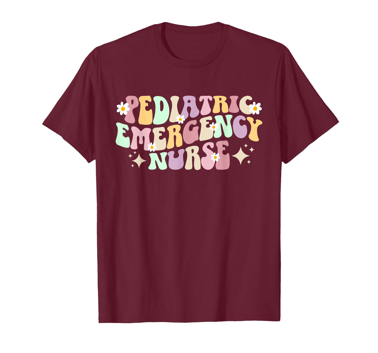 Pediatric Emergency Nurse Groovy Peds ER Nurse T-Shirt