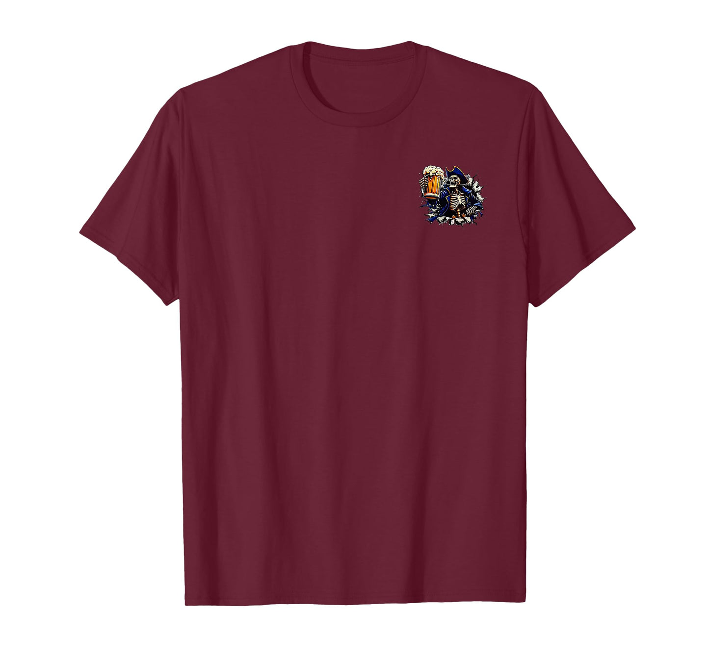 2 Side The Devil Whispered to Me I'm Coming for You Skeleton T-Shirt