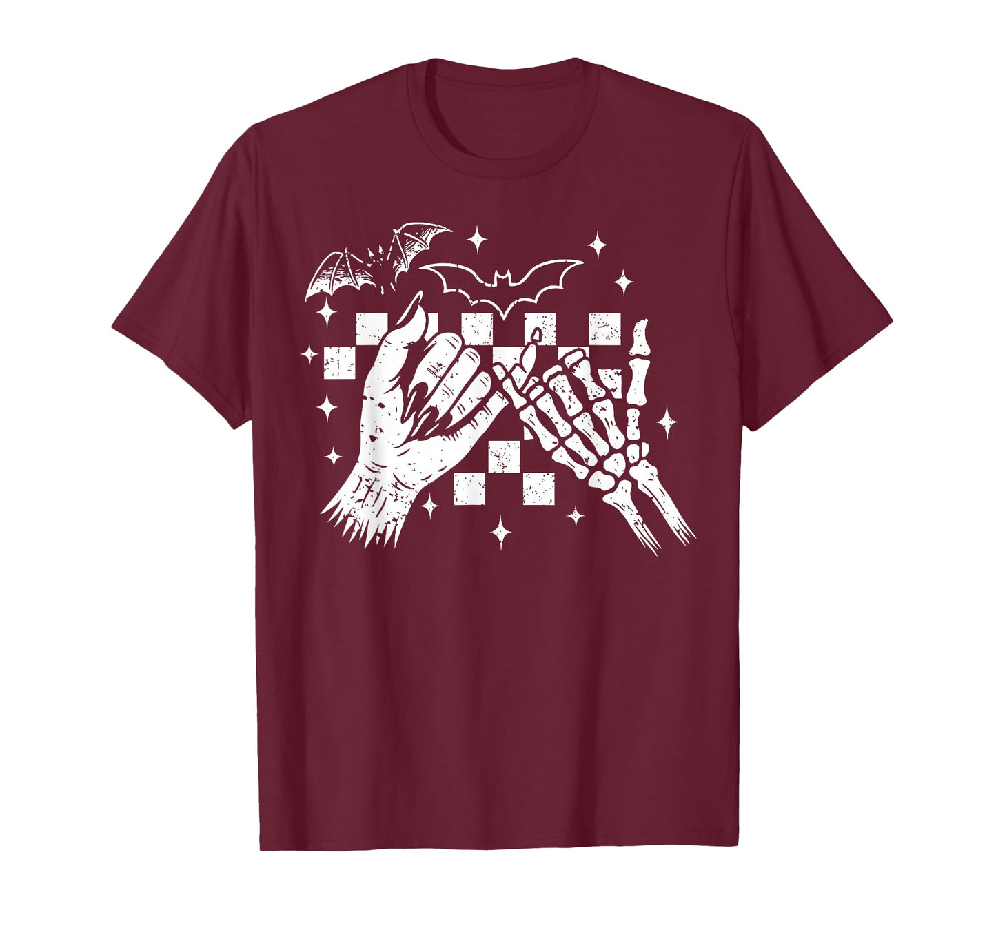 Halloween Gothic Pinky Promise Skeleton Hands Best Friend T-Shirt