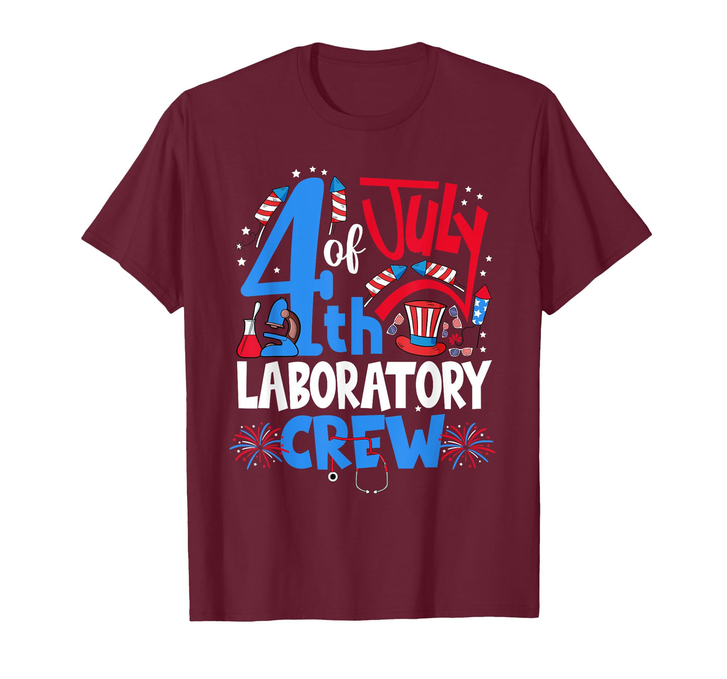 4th Of July Laboratory Crew Laboratory Tech 4th Of July T-Shirt for Women Men