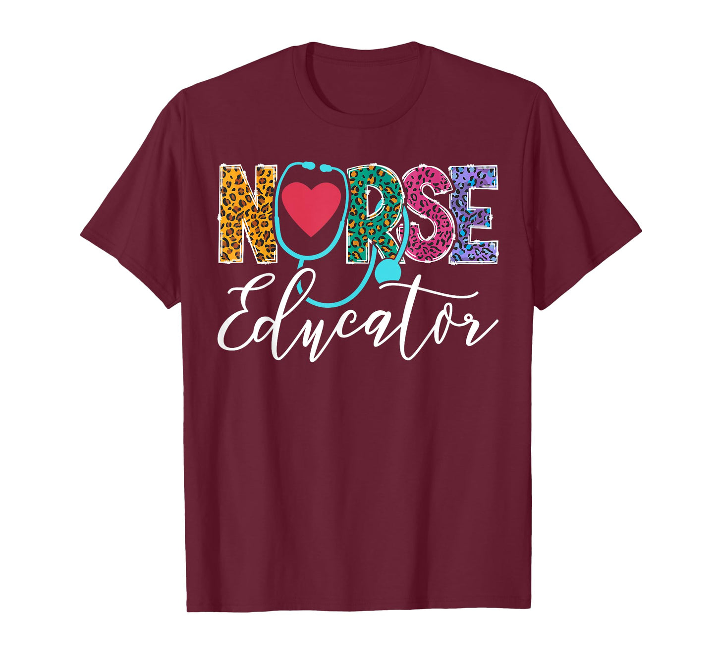 Cute Nurse Educator Leopard T-Shirt