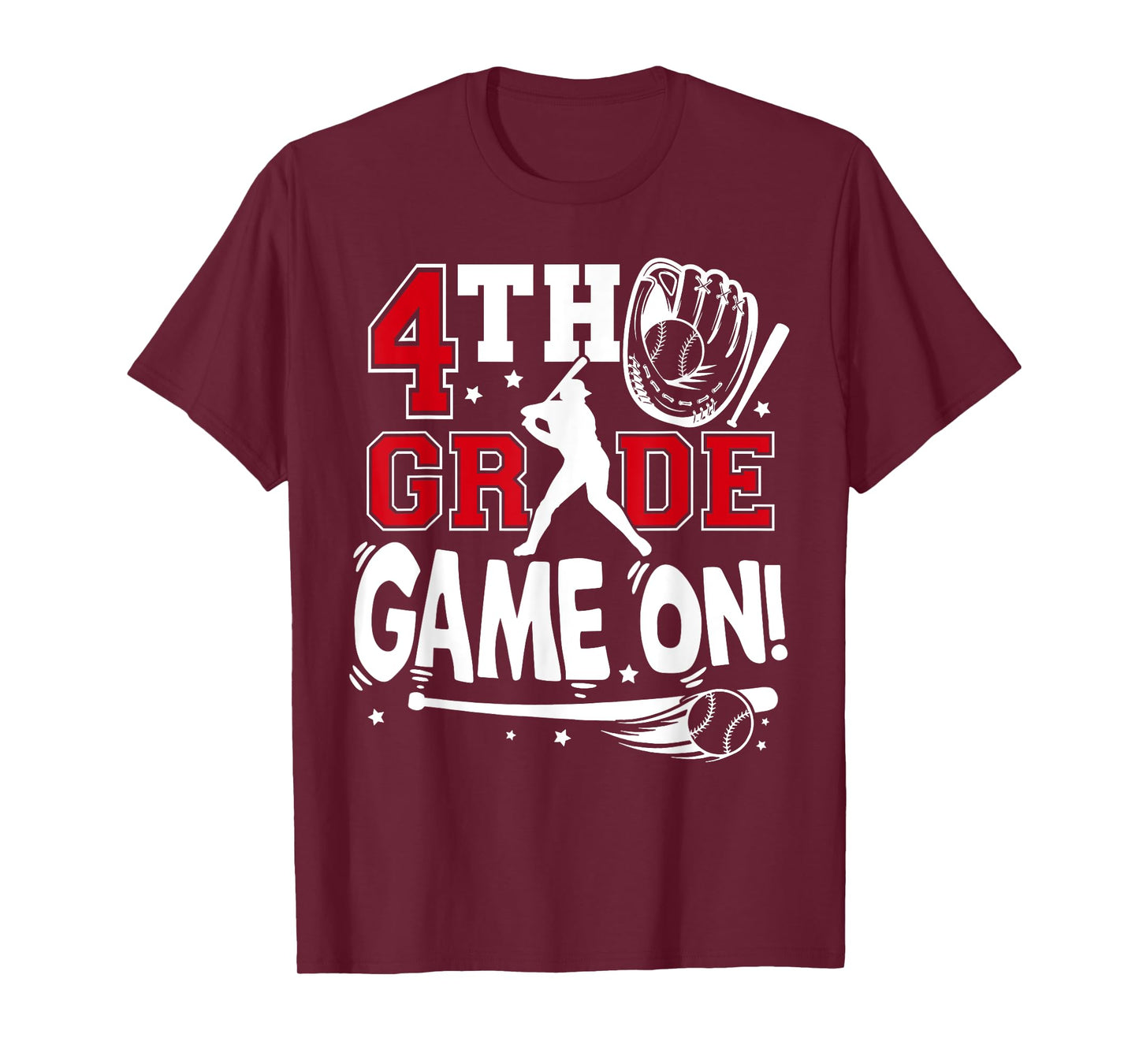 4th Grade Game On First Day of School Baseball Fourth Grade T-Shirt