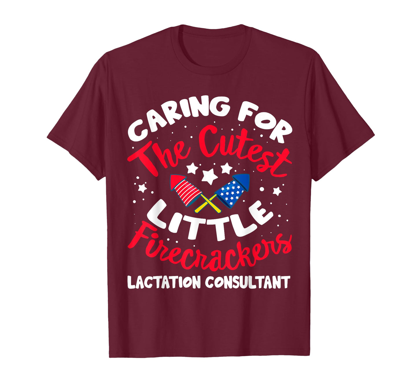 4th Of July Labor And Delivery Lactation Consultant Nurse T-Shirt