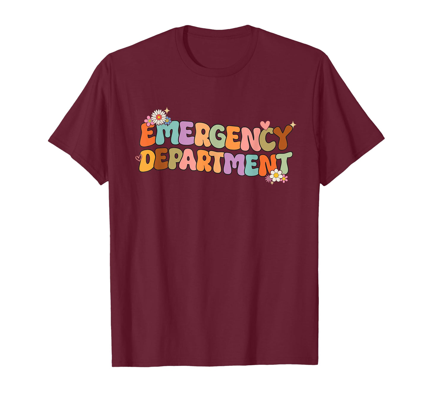 Groovy Emergency Nurse ED Nurse ER Emergency Department T-Shirt