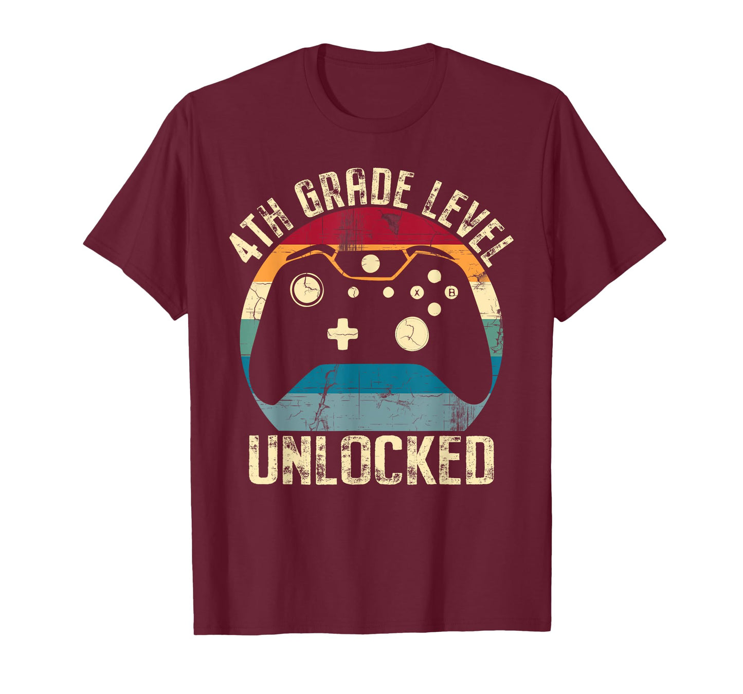 4th Grade Level Unlocked Back to School First Day Gamer Kid T-Shirt