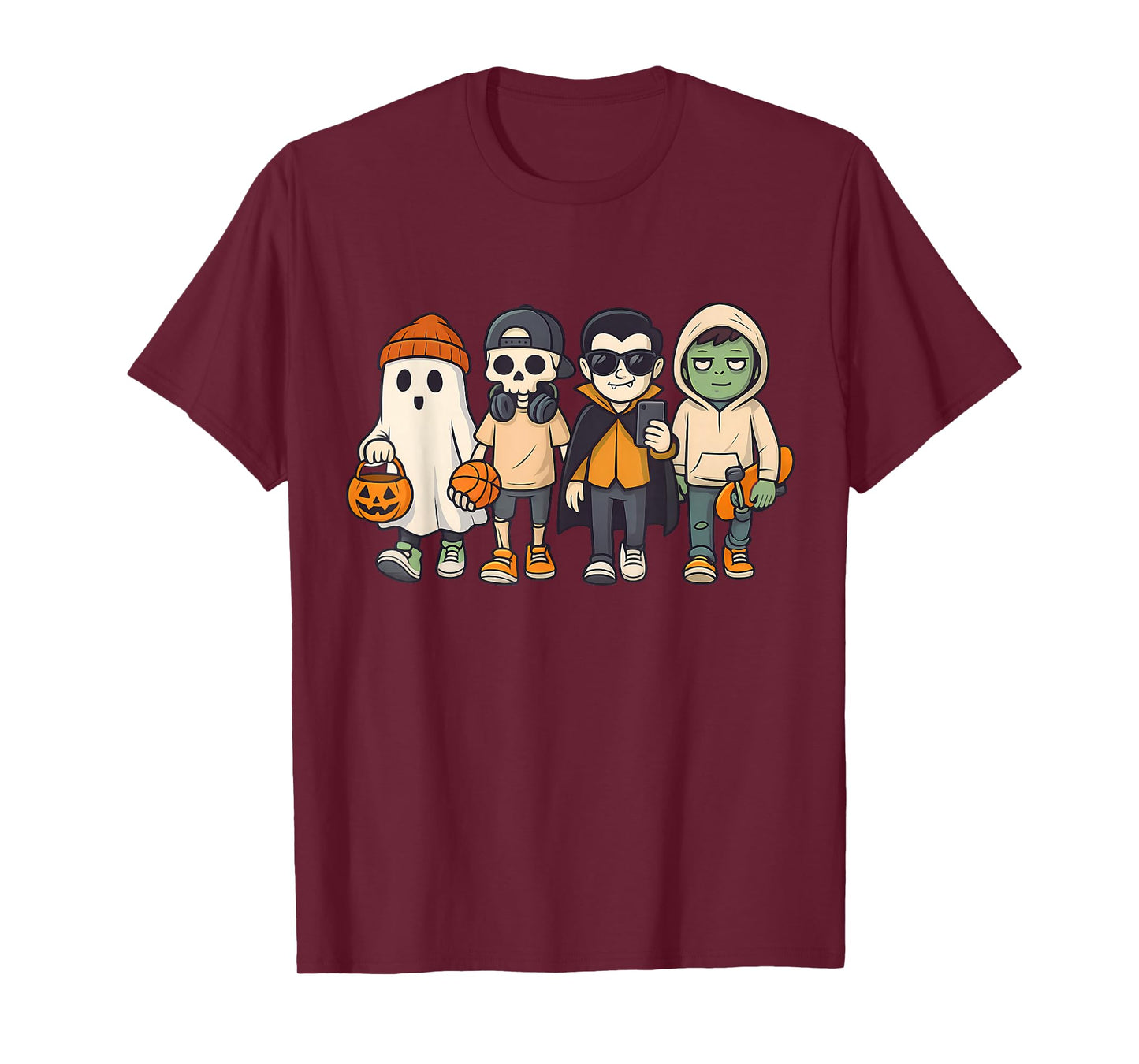 Halloween Group Costume Vampire Skeleton and Zombie T-Shirt