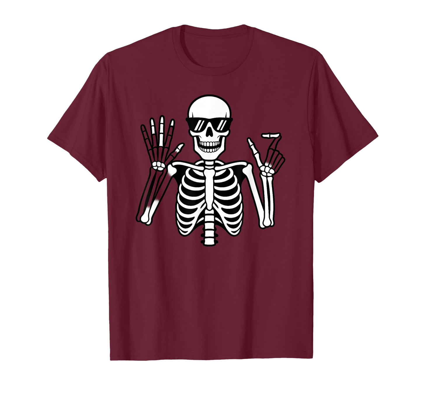 67 Skeleton Funny Six Seven Gen Alpha Halloween Meme T-Shirt