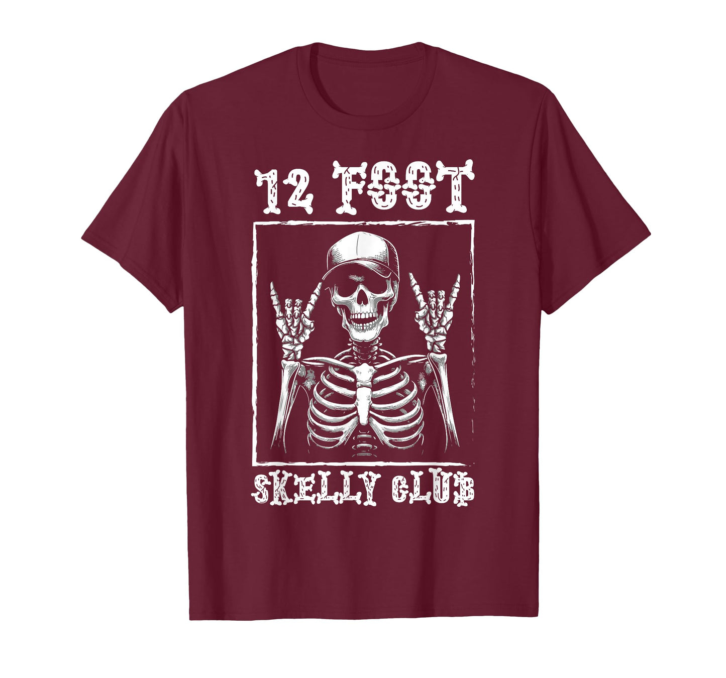 12 Foot Skelly Club - Halloween T-Shirt