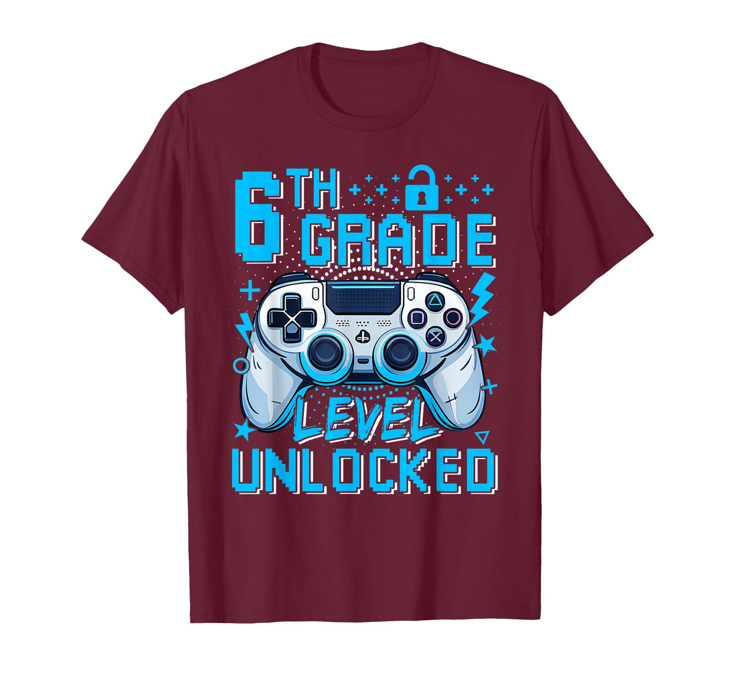 6th Grade Level Unlocked Video Game First Day Boy Kid T-Shirt