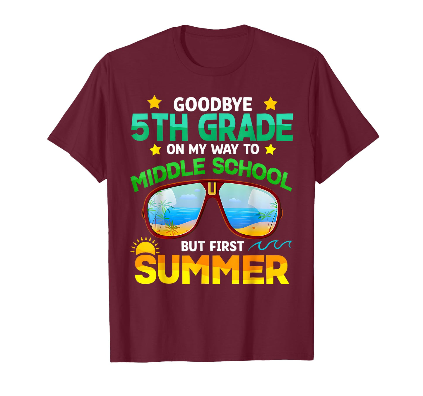 5th Grade Way To Middle School Grade First Summer Graduation T-Shirt