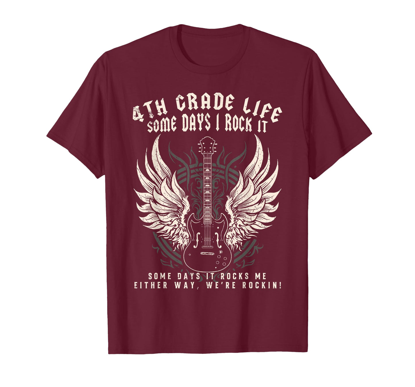 4th Grade Teacher Some Days I Rock It Middle School Teacher Men Women Kids T-Shirt