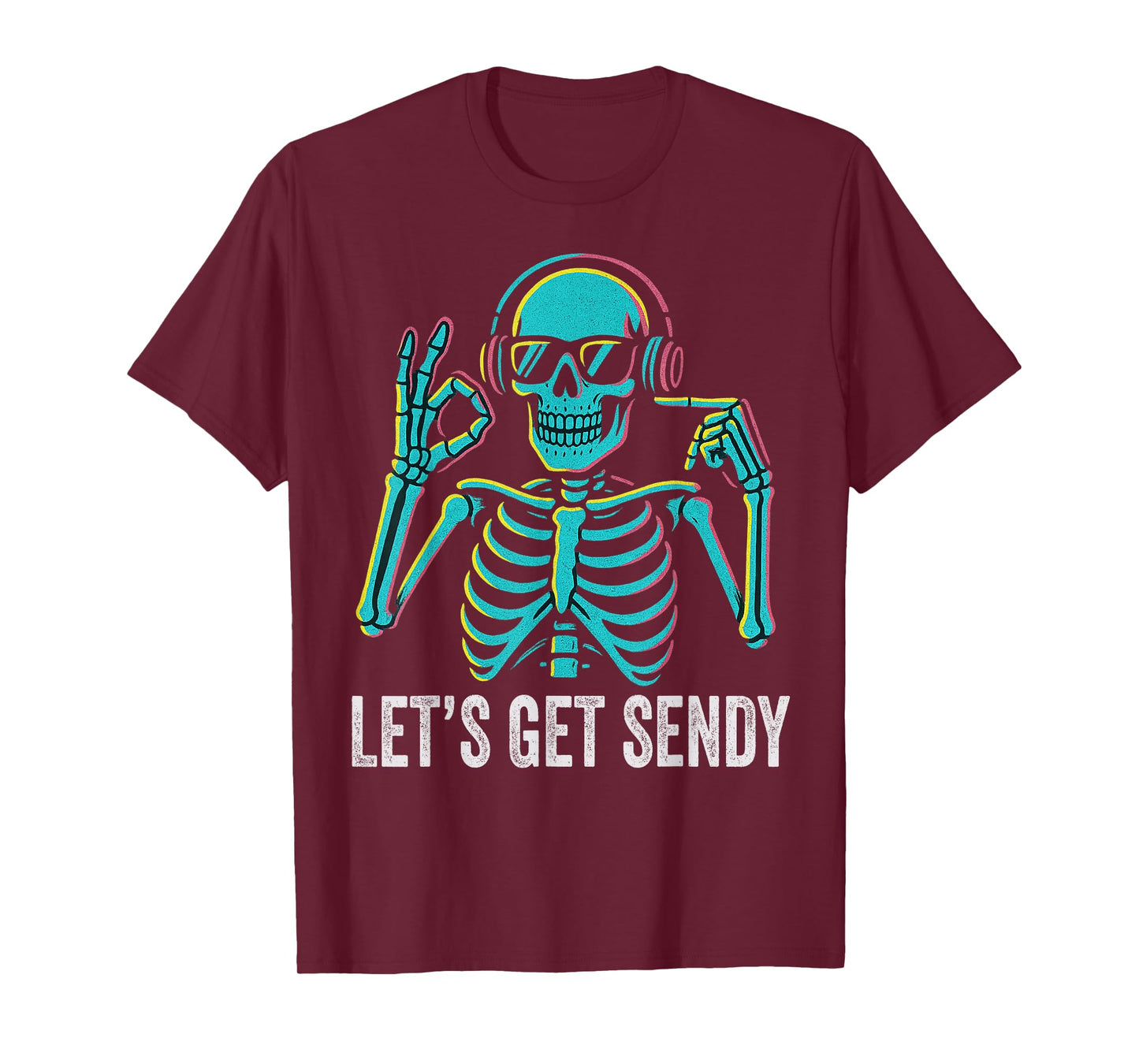 67 Emote Skeleton Six Seven Let's Get Sendy 67 Meme Funny 67 T-Shirt