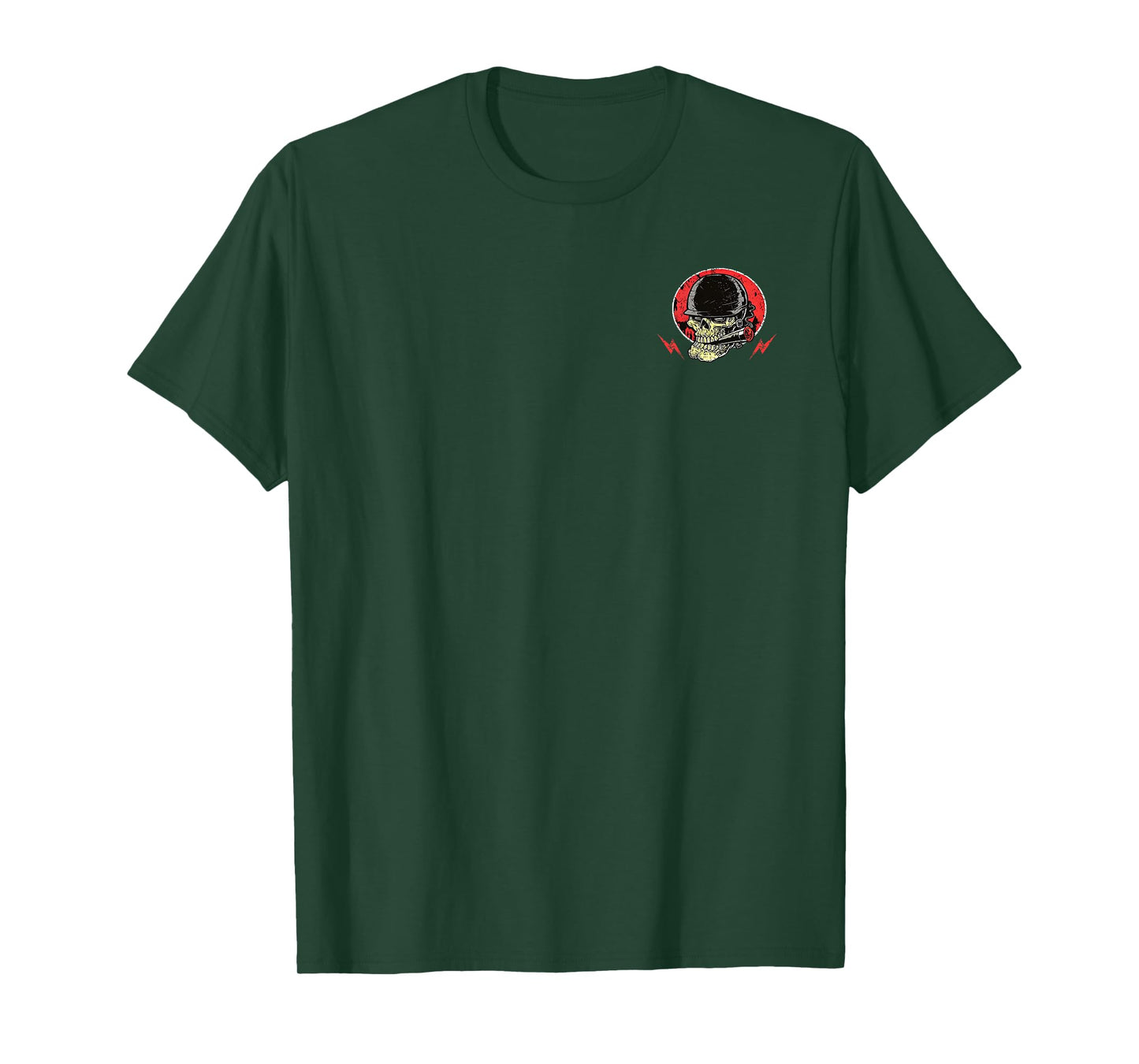 2 Side I Do What My Wife's Want Funny Skull Husband Military T-Shirt