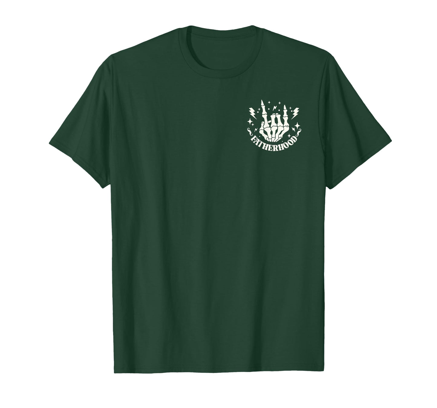 (2 Sided) Skeleton Just A Dad Who Always Came Back with Milk T-Shirt
