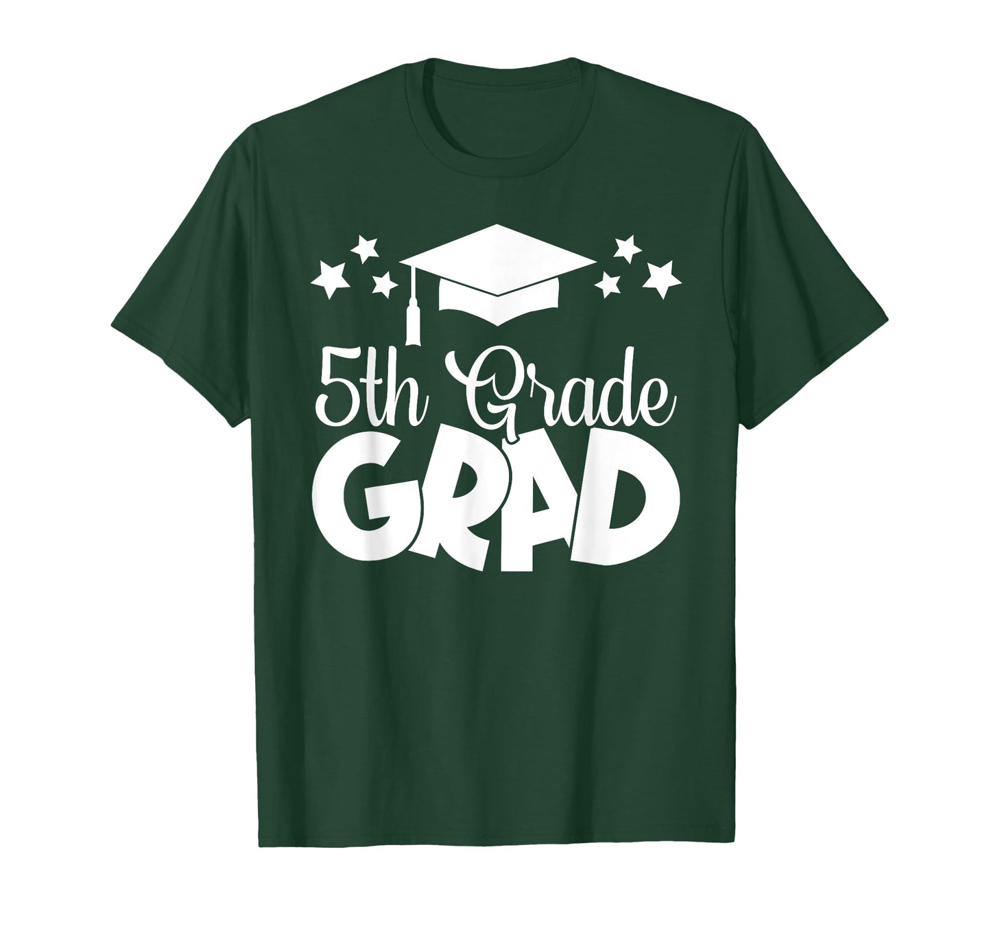 5th Grade Grad 2024 Gifts Boys Girls Graduation Cap, Gown T-Shirt