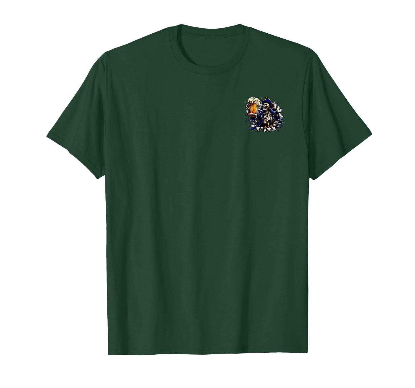 2 Side The Devil Whispered to Me I'm Coming for You Skeleton T-Shirt