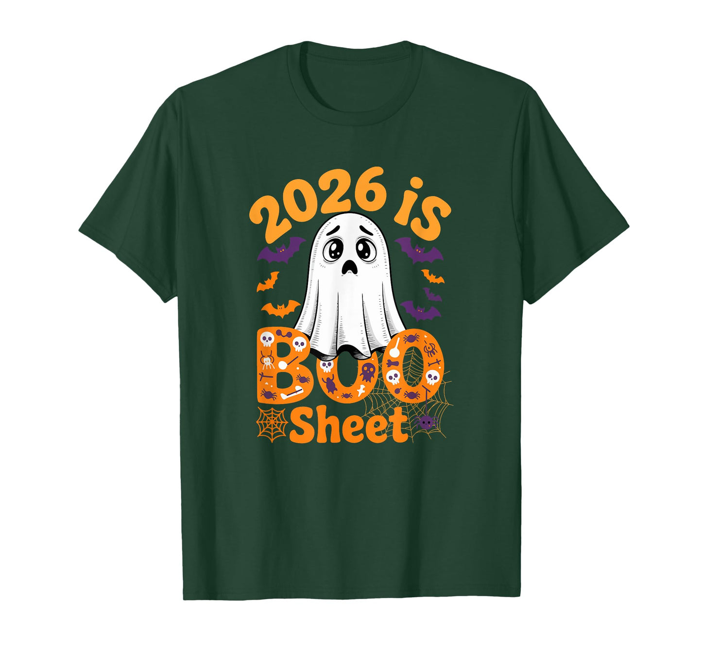 2026 is Boo Sheet Boo Ghost Halloween Costume Boring T-Shirt