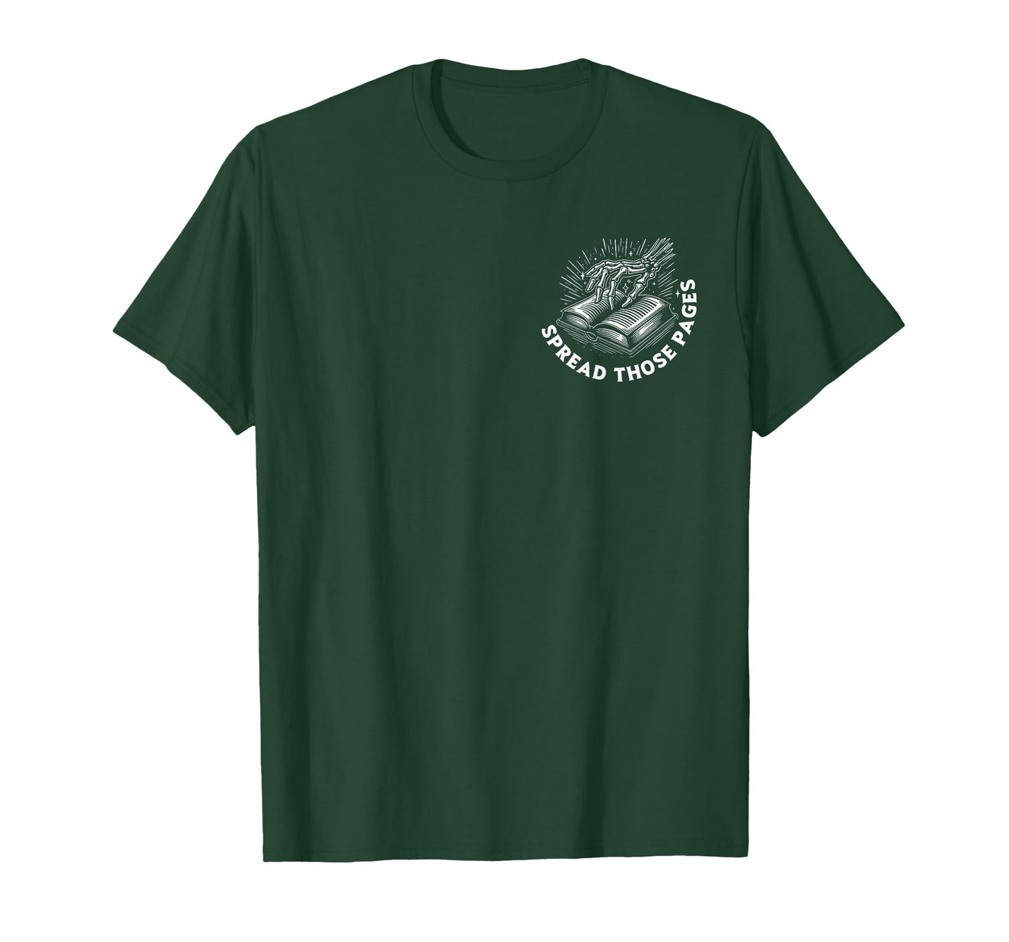 (2 Sides) I Look Better Bent Over A Book Funny Skeleton T-Shirt