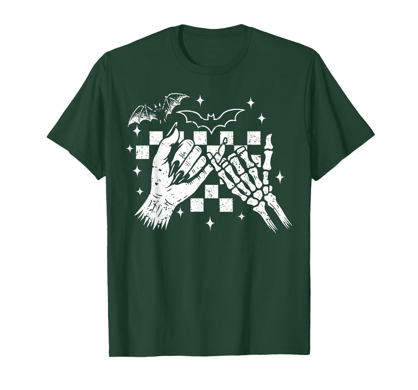 Halloween Gothic Pinky Promise Skeleton Hands Best Friend T-Shirt
