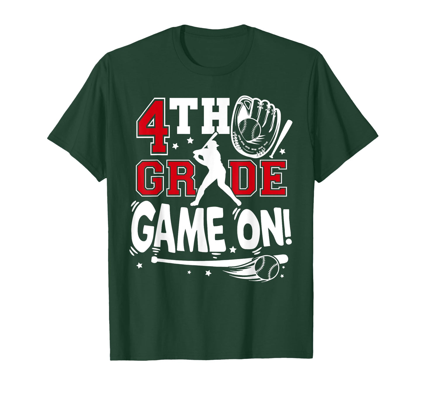 4th Grade Game On First Day of School Baseball Fourth Grade T-Shirt