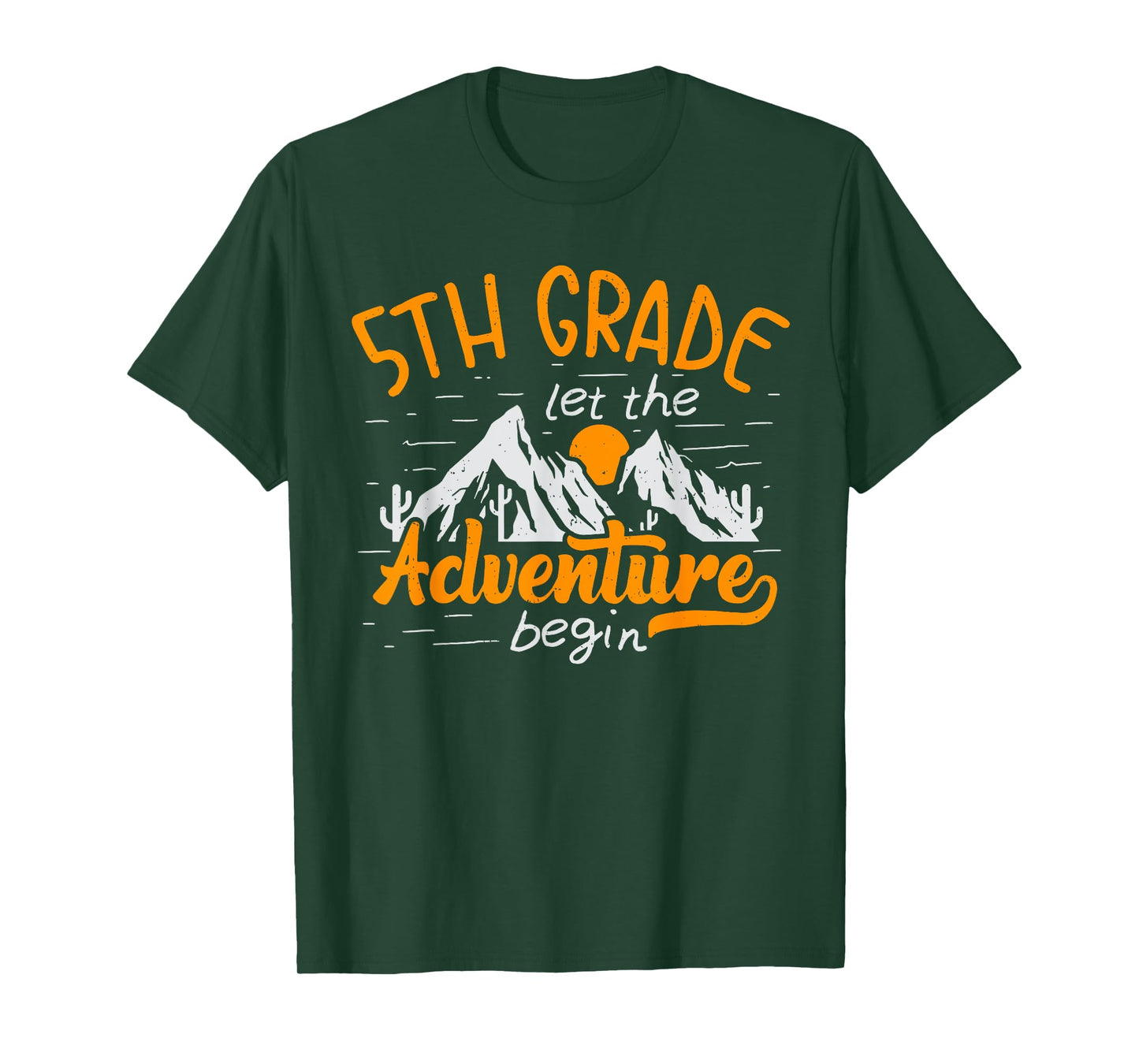5th Grade Adventure Begin 1st Day Of School Kids Teachers T-Shirt