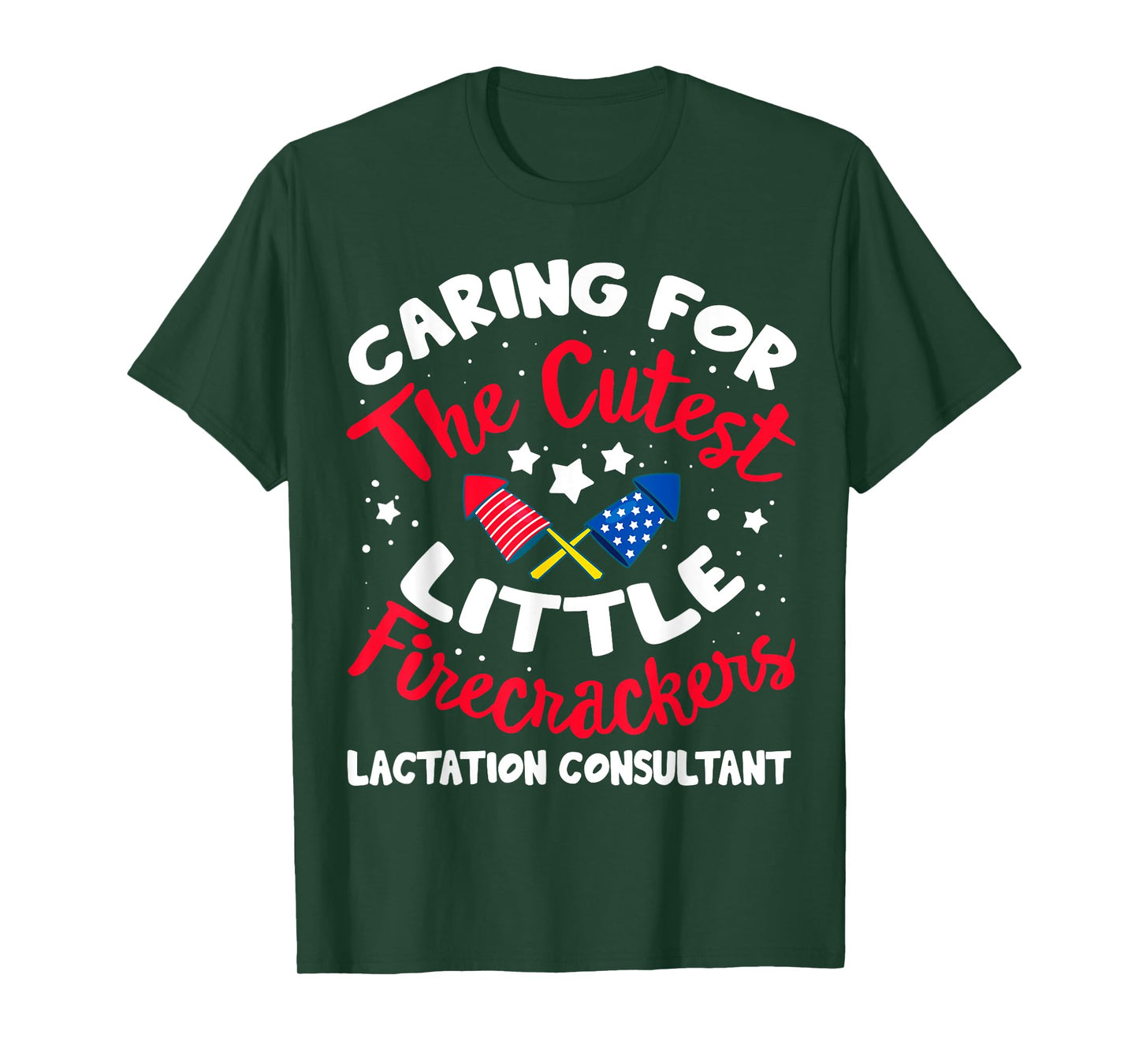 4th Of July Labor And Delivery Lactation Consultant Nurse T-Shirt