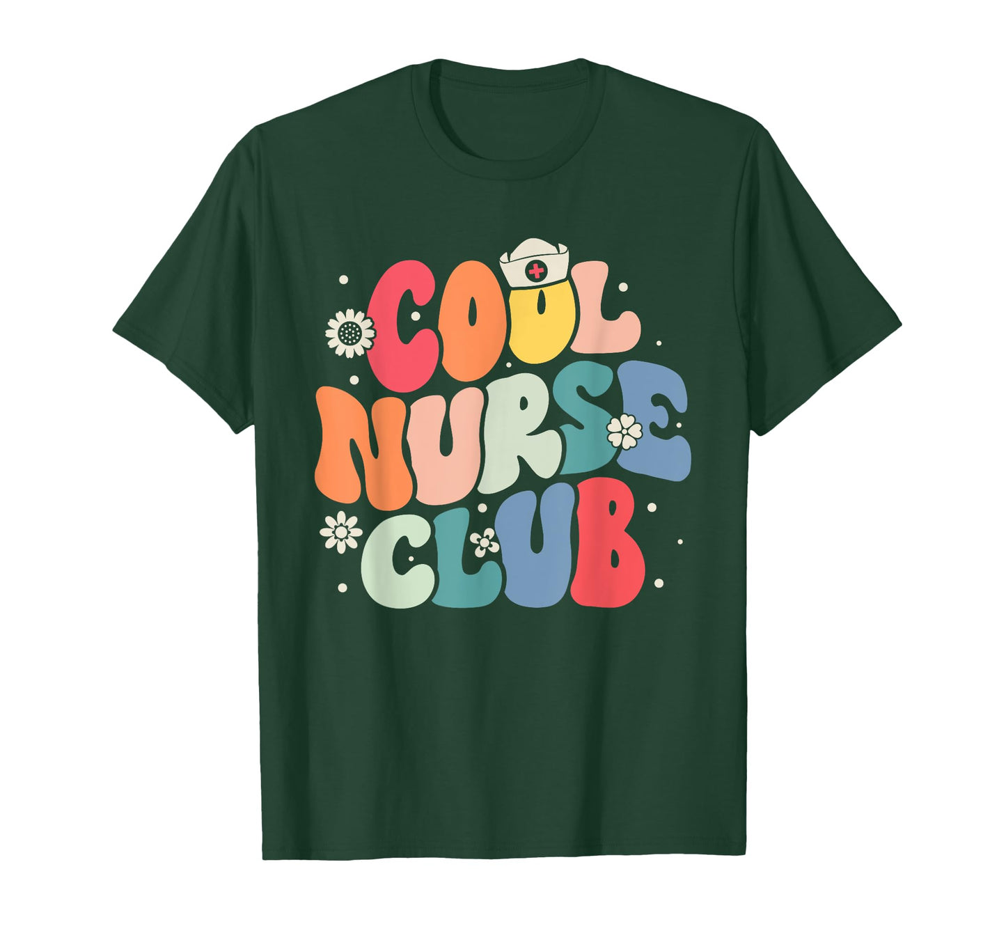 Cool Nurse Club Registered Nurse Nursing Students Groovy Tee T-Shirt