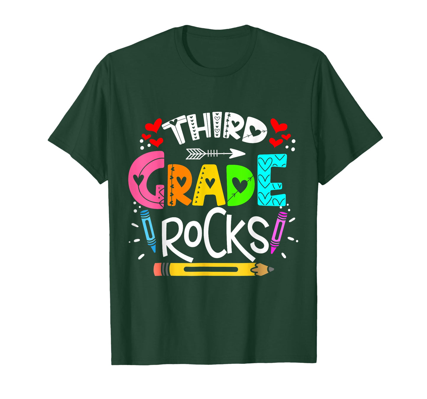3rd grade rocks rocking 3rd grade teacher T-Shirt