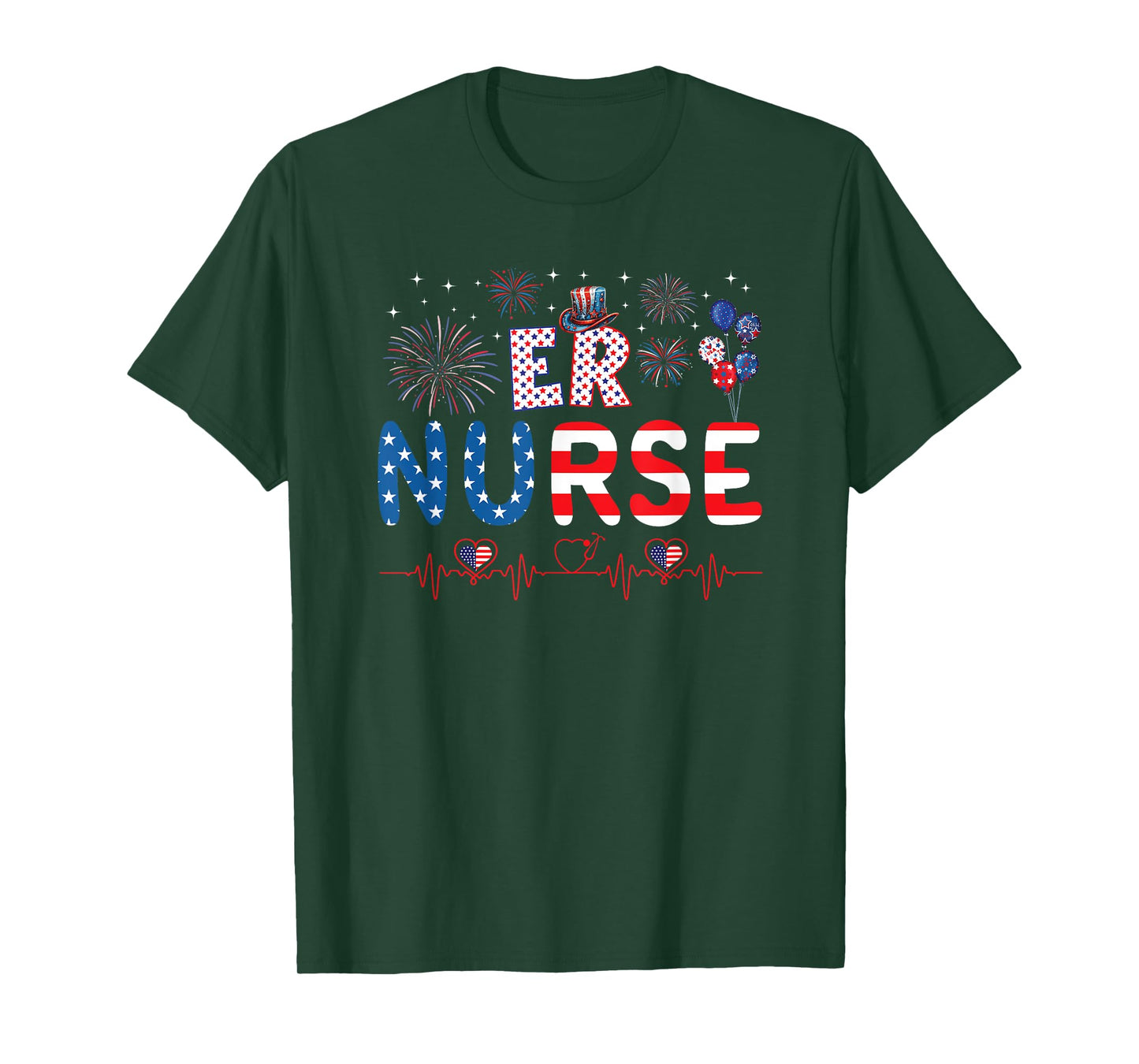 4th Of July ER Nurse T-Shirt