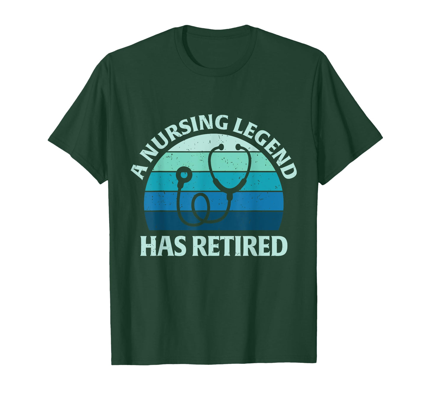 A Nursing Legend Has Retired Retro Style Women Retirement T-Shirt