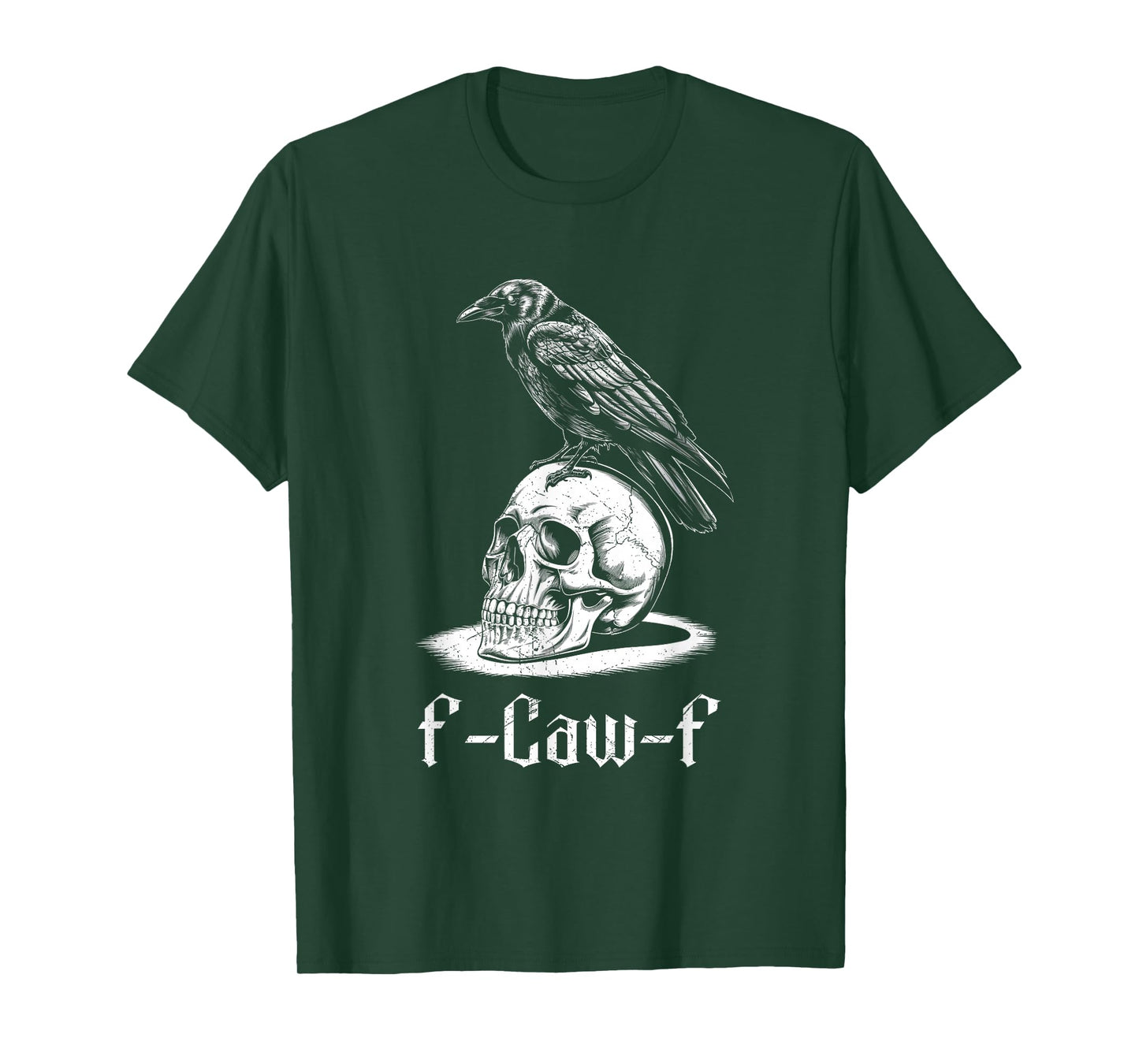 Halloween Gothic Crow F-Caw-F Funny Crow Bird Adult Humor T-Shirt