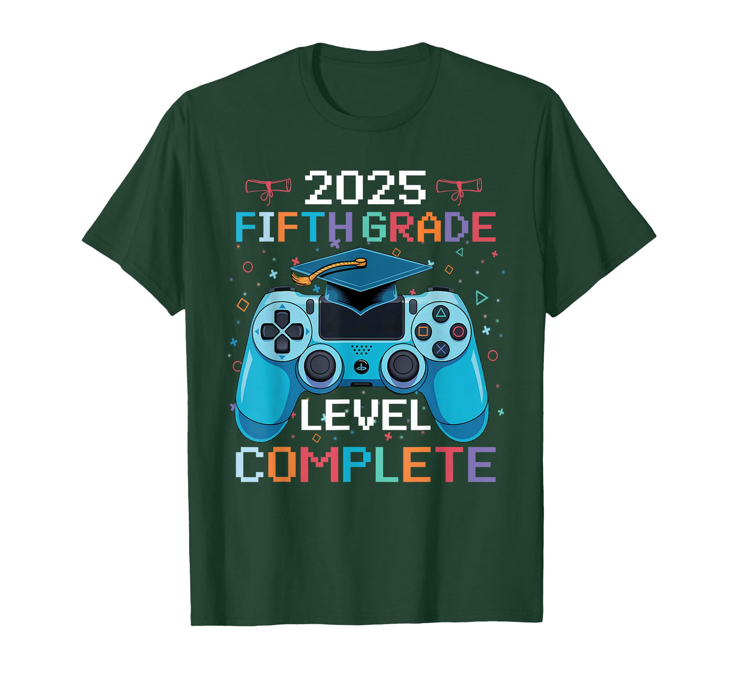 5th Grade Level Complete Video Gamer Boy Graduation T-Shirt