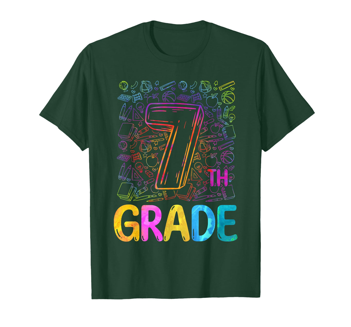 7th Grade Typography Team Seventh Grade Back To School Kids T-Shirt
