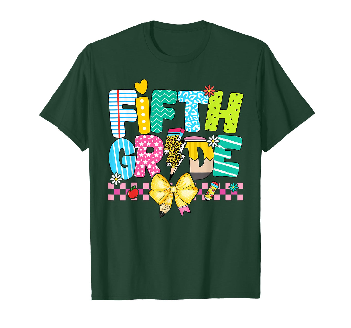 5th Grade For Girl Boys Teacher Fifth Grade Back to School T-Shirt