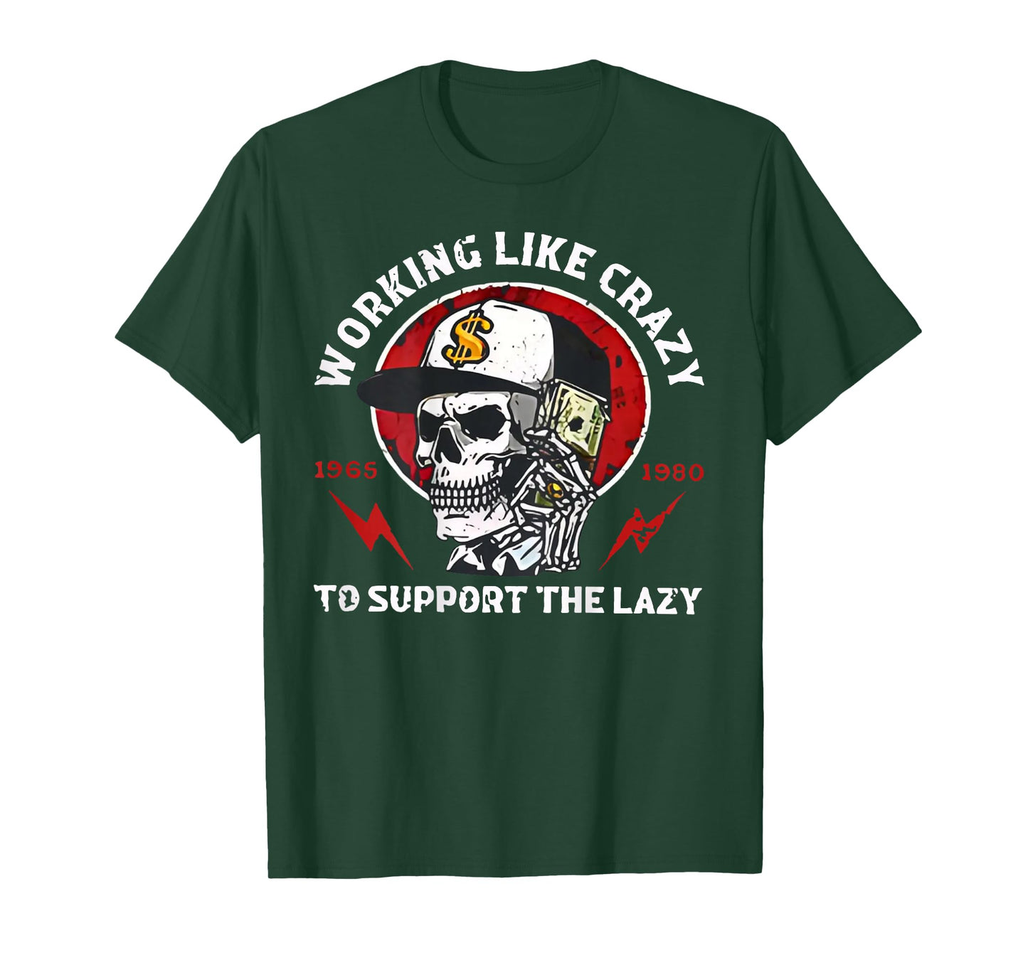 (ON Back) Gen X Working Like Crazy to Support The Lazy T-Shirt