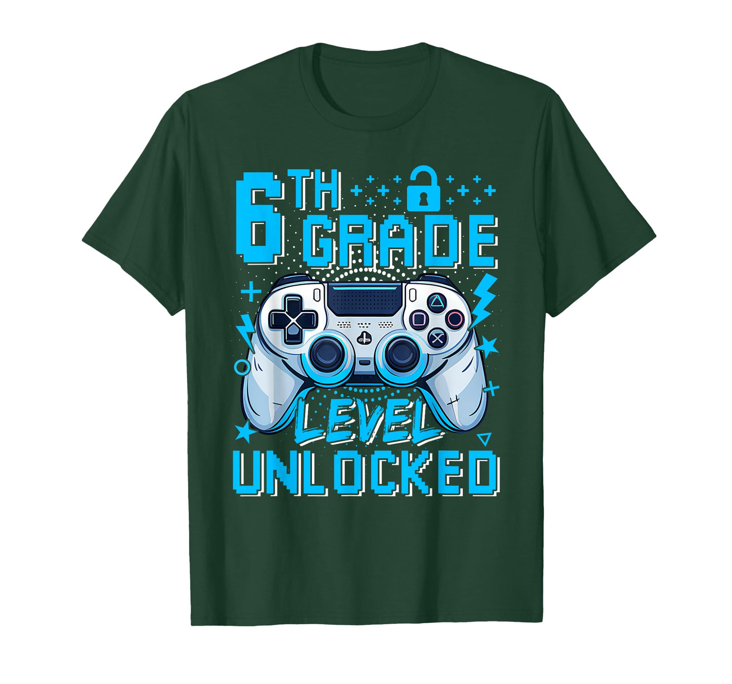 6th Grade Level Unlocked Video Game First Day Boy Kid T-Shirt