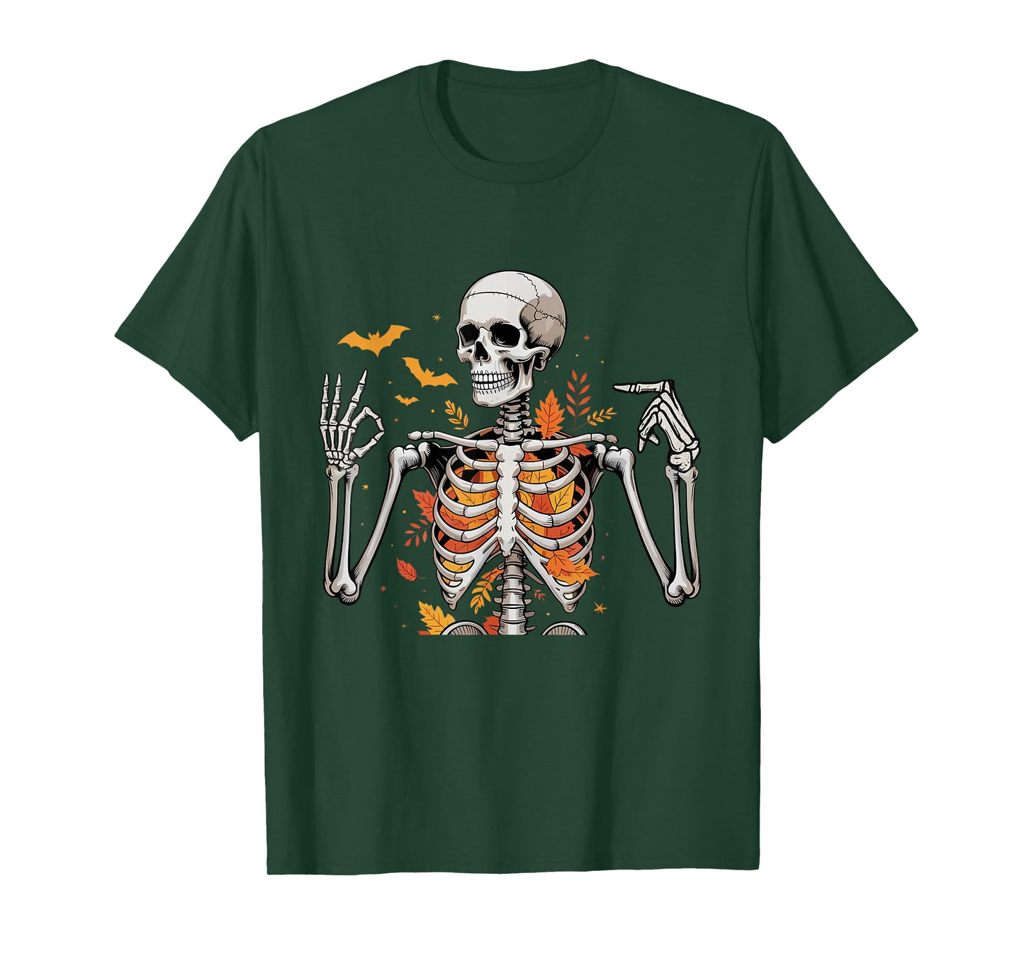 67 Skeleton Funny Six Seven Gen-Alpha Halloween Meme T-Shirt