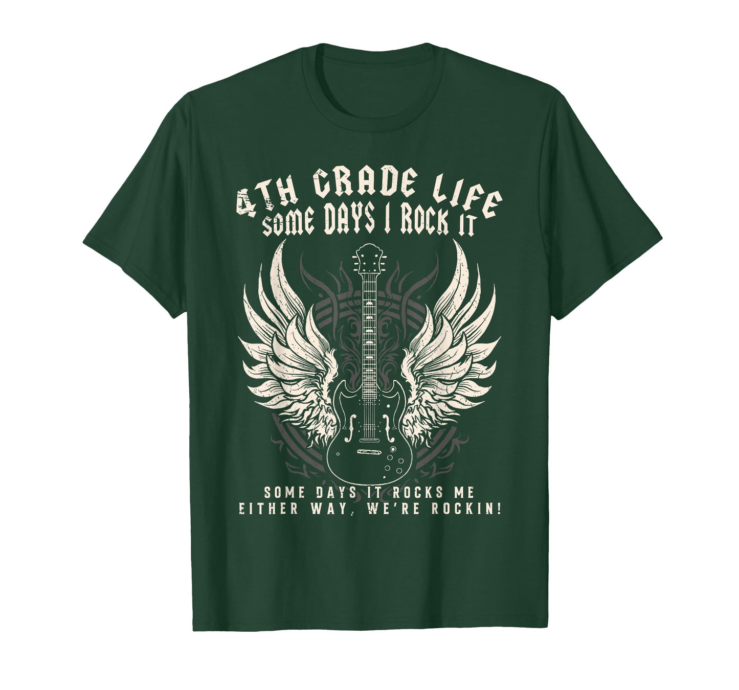 4th Grade Teacher Some Days I Rock It Middle School Teacher Men Women Kids T-Shirt