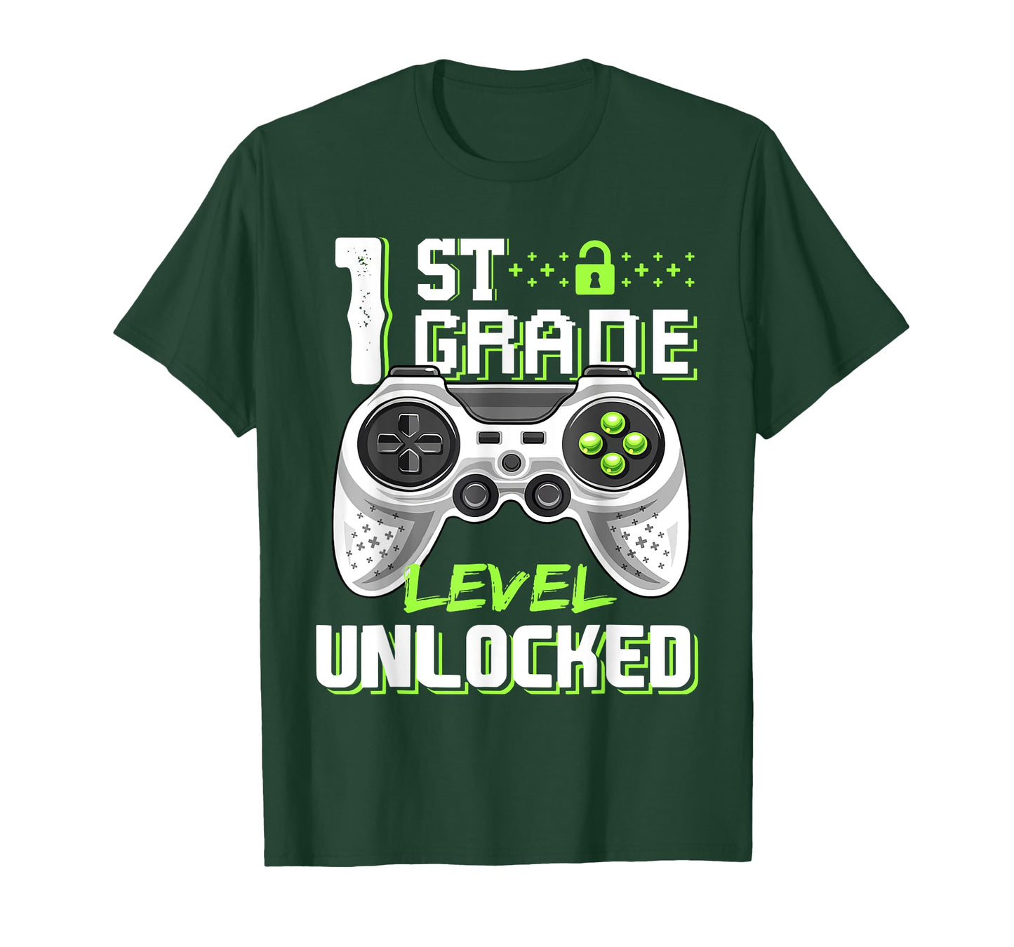 1st Grade Level Unlocked Gamer First Day Of School Boys T-Shirt