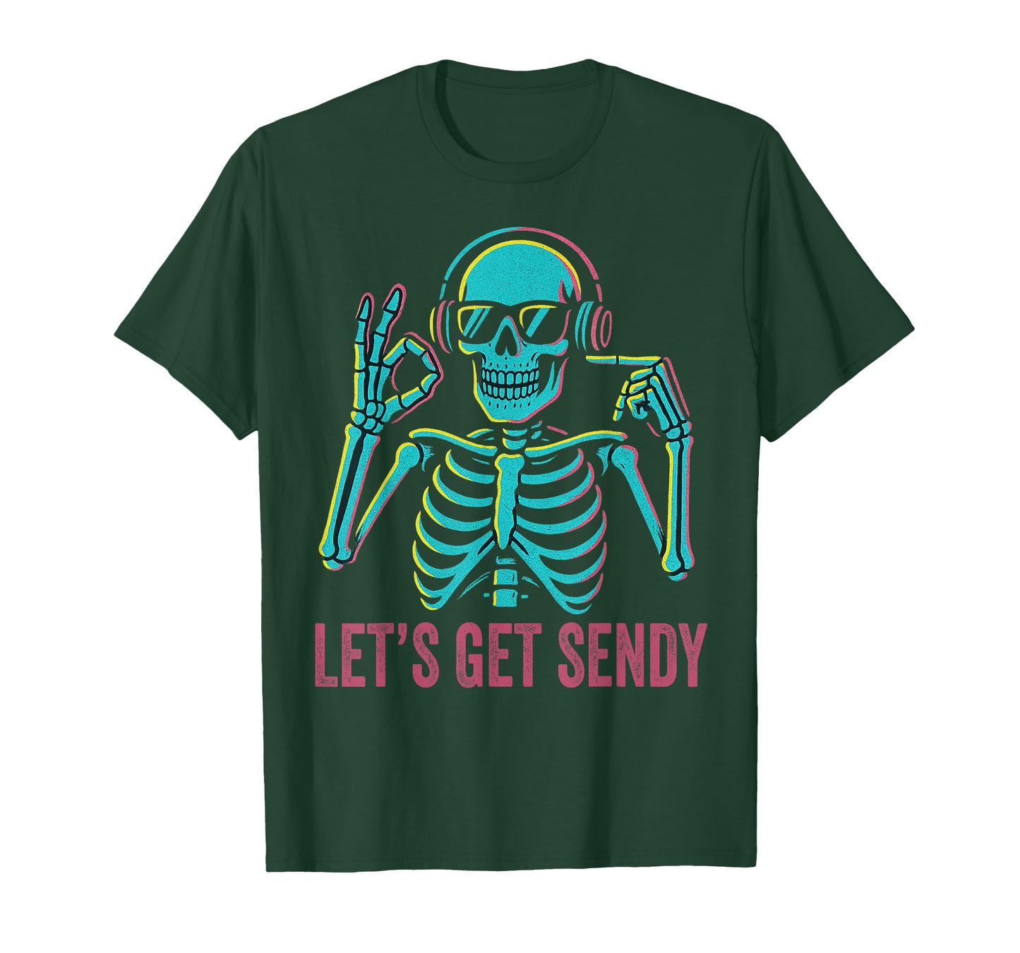67 Emote Skeleton Six Seven Let's Get Sendy 67 Meme Funny 67 T-Shirt