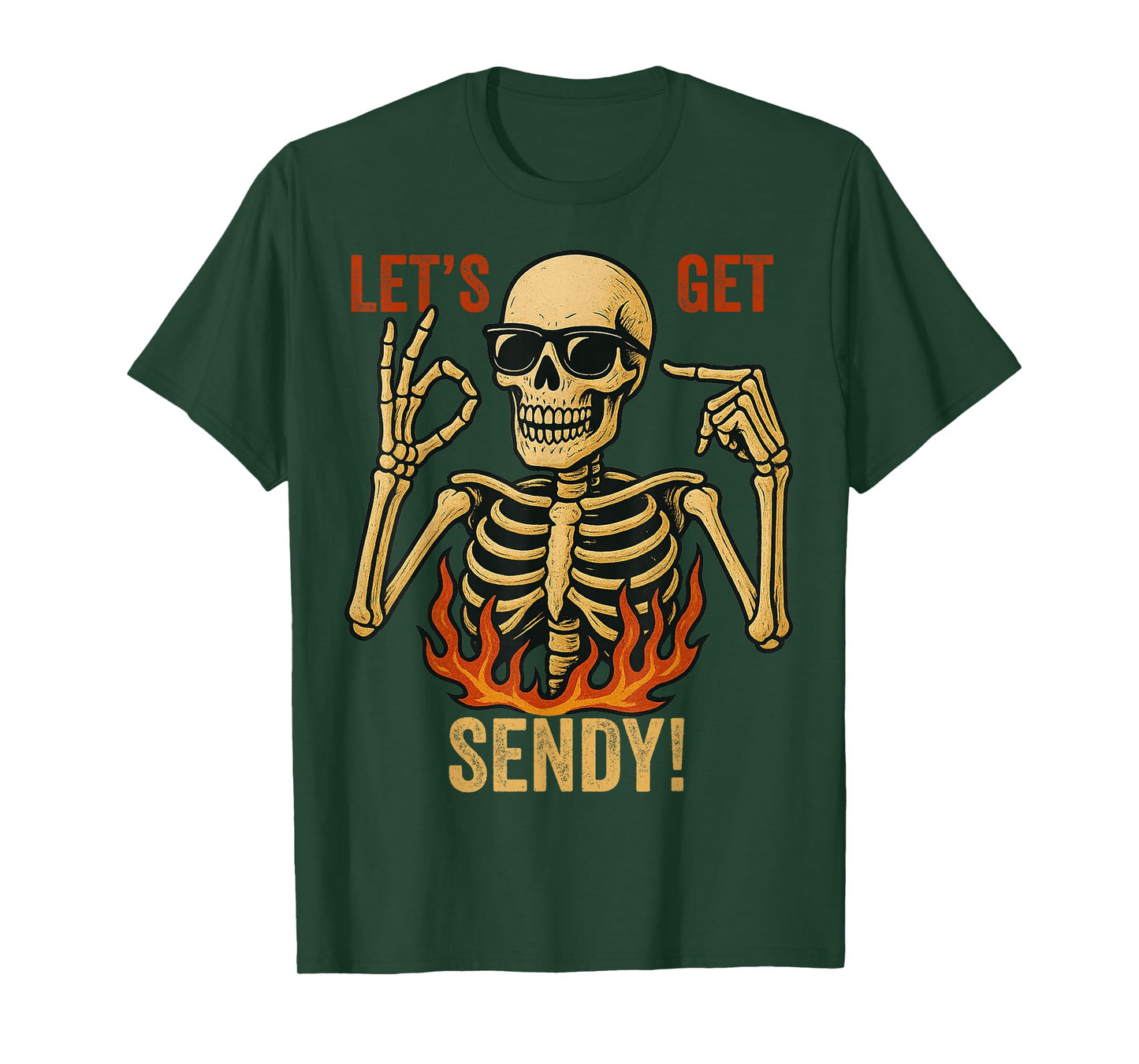67 Emote Skeleton Six Seven Let's Get Sendy 67 Meme Funny 67 T-Shirt