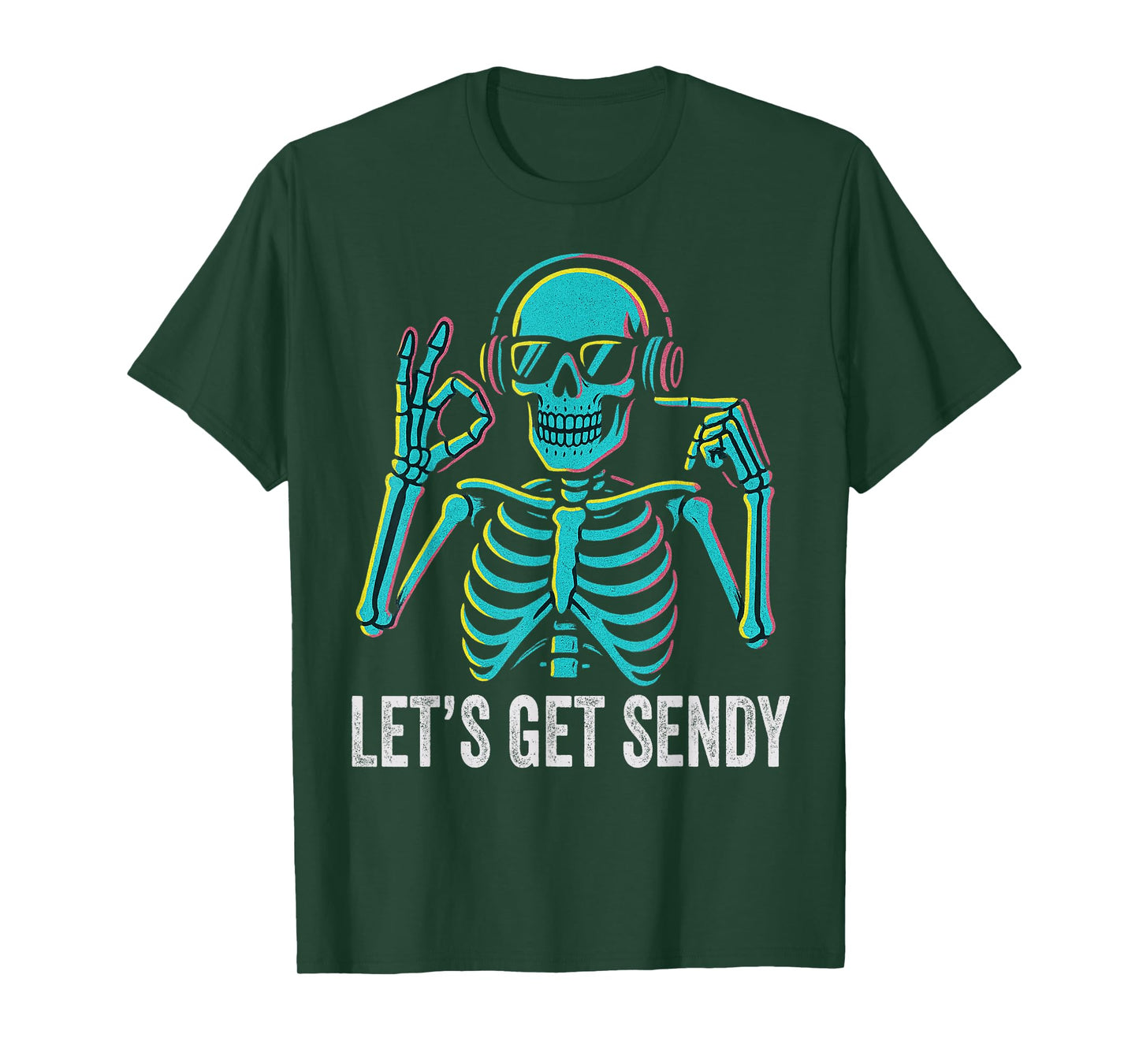 67 Emote Skeleton Six Seven Let's Get Sendy 67 Meme Funny 67 T-Shirt