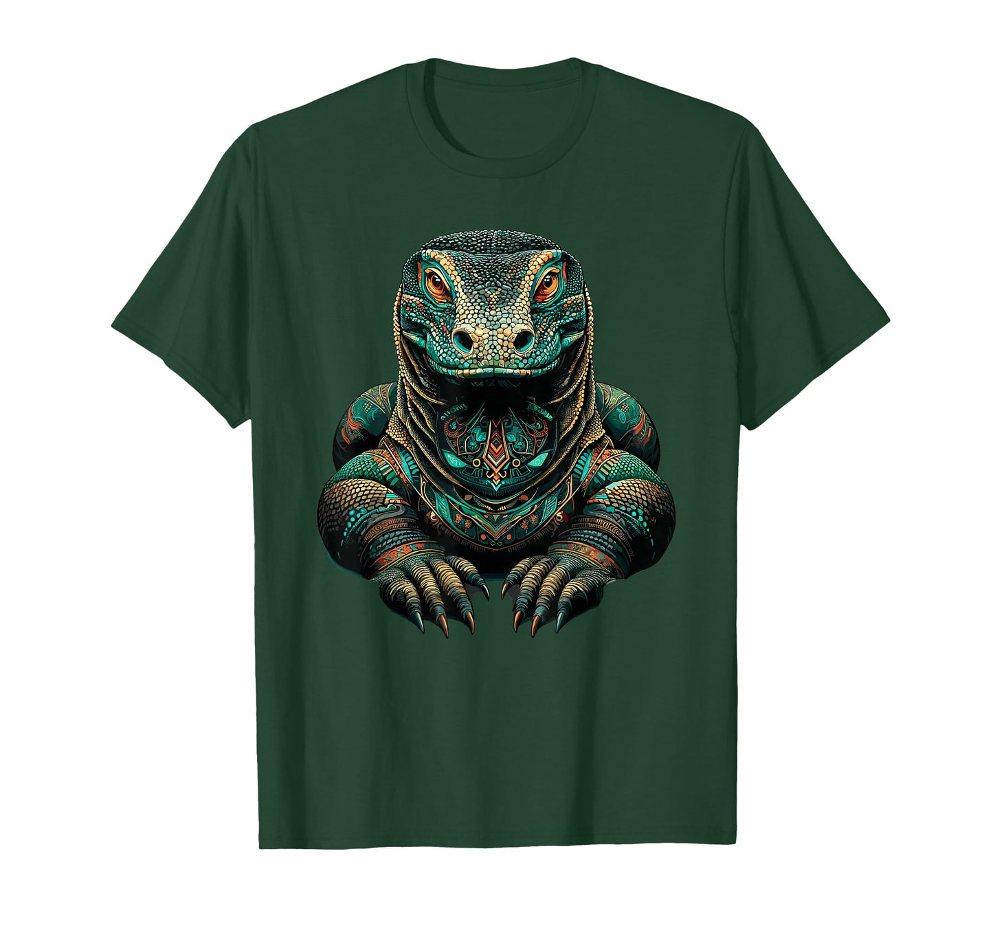 Mandala Art Komodo Dragon Komodo Island Monitor T-Shirt