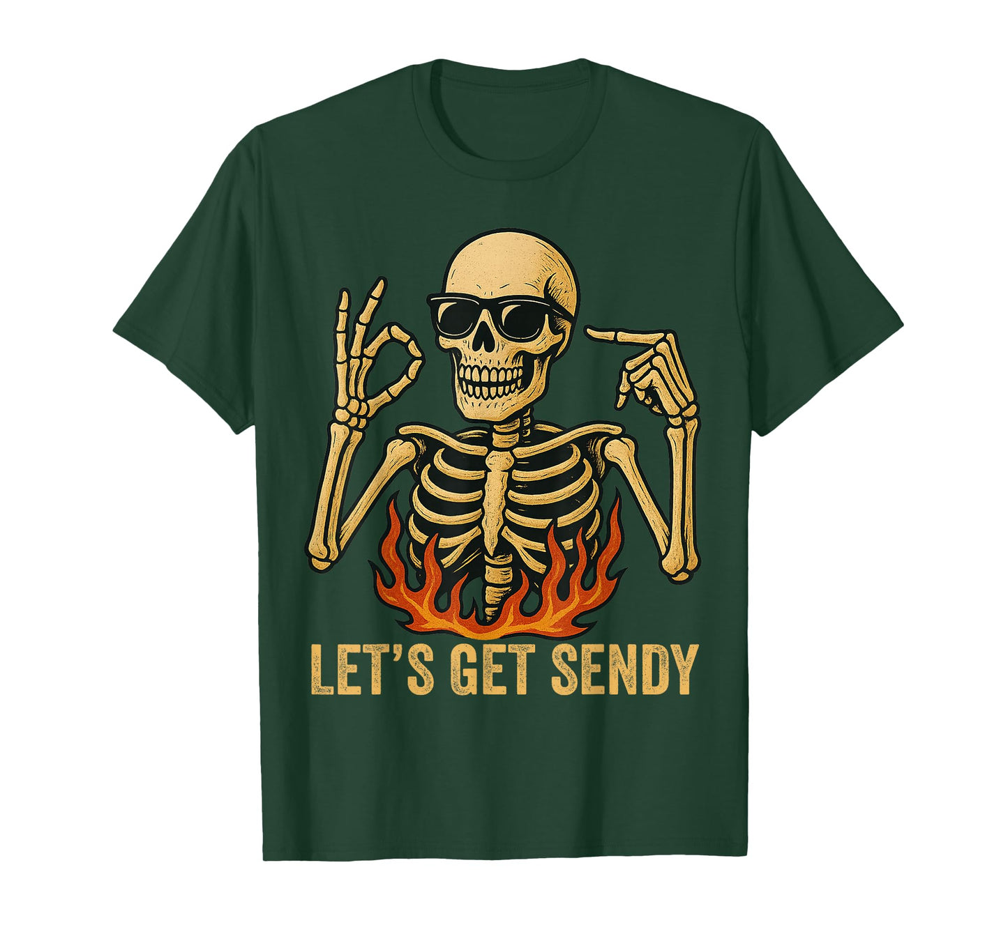 67 Emote Skeleton Six Seven Let's Get Sendy 67 Meme Funny 67 T-Shirt