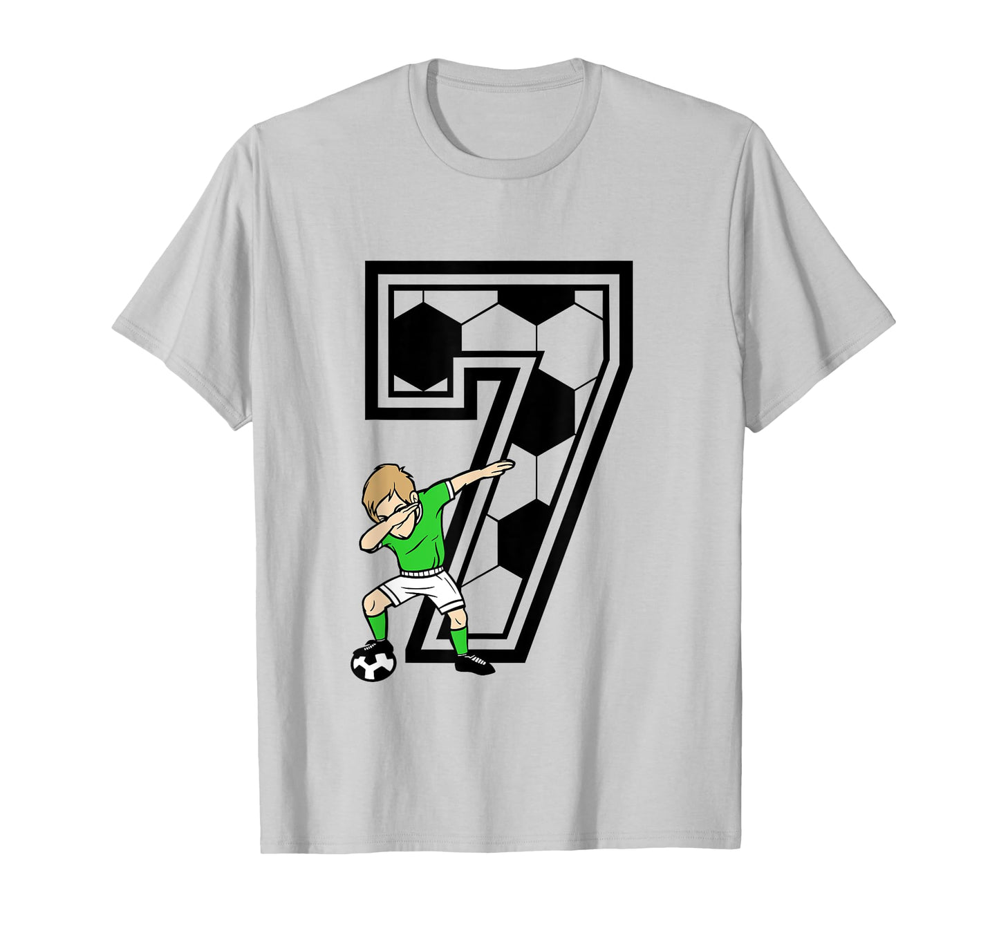 7 Year Old Boy Soccer Player 7th Birthday Kids T-Shirt