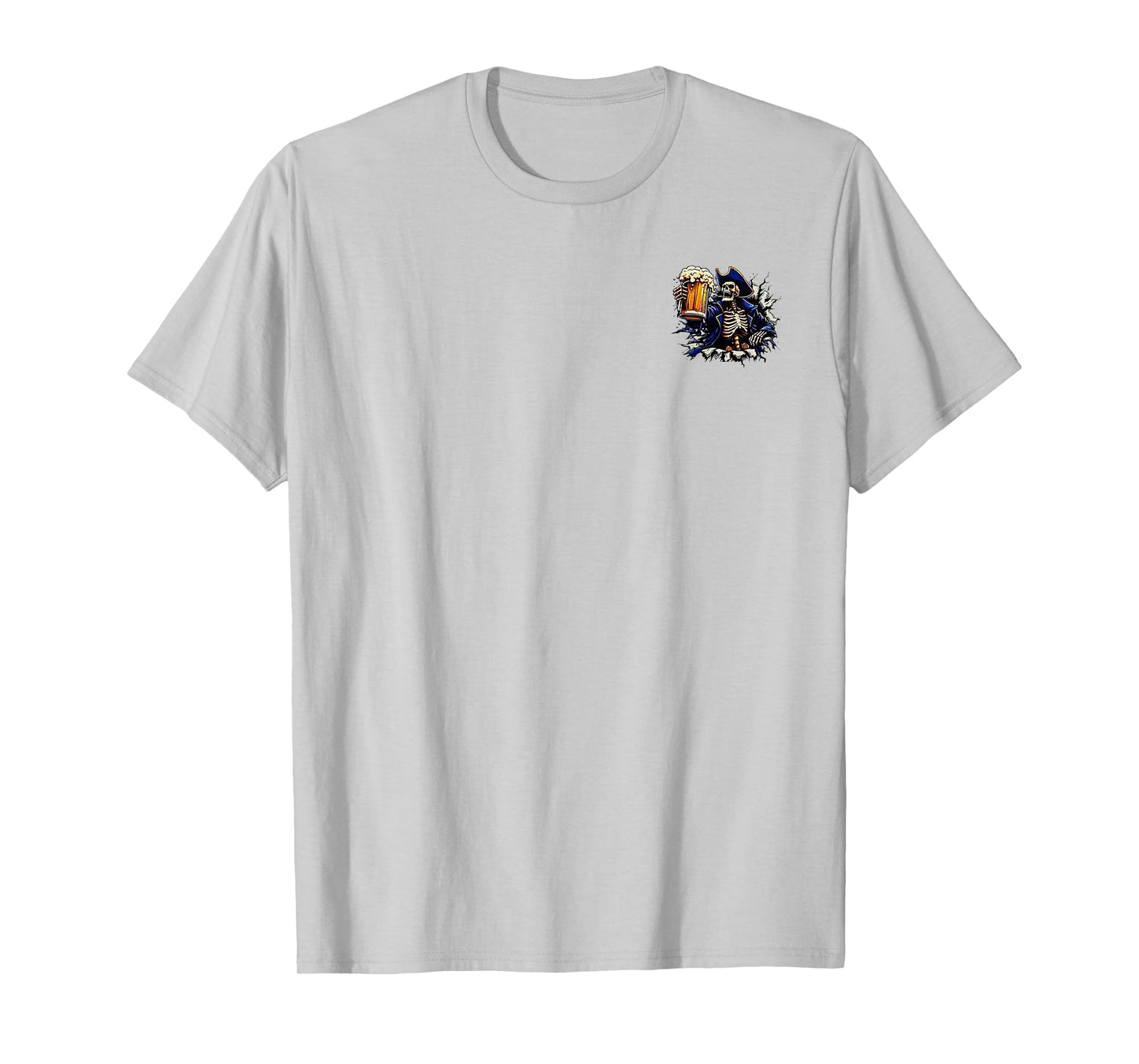 2 Side The Devil Whispered to Me I'm Coming for You Skeleton T-Shirt